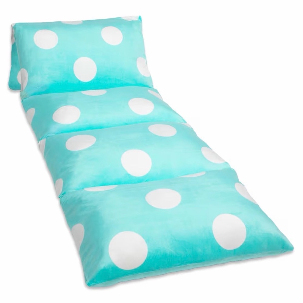 Butterfly Craze Floor Pillow Case Polka Aqua Set of 2 Queen Size Pillows